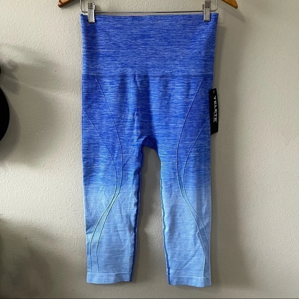 Yelete Blue Gradient Leggings